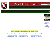 Tablet Screenshot of fechtclub-wels.at